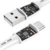 Kabel USB-C VFAN Racing X05, 3A, 3 m (bílý)