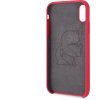 KLHCI61SLFKRE Karl Lagerfeld Full Body Iconic Silikónové Puzdro pre iPhone XR Red
