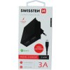 SWISSTEN SIEŤOVÝ ADAPTÉR SMART IC 2x USB 3A POWER + DÁTOVÝ KÁBEL USB / LIGHTNING 1,2 M ČIERNY