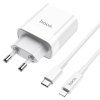 Rychlonabíječka Hoco C80A PD20W/QC3.0 + Lightning kabel pro iPhone, White