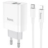 Rychlonabíječka Hoco C80A PD20W/QC3.0 + Lightning kabel pro iPhone, White