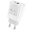 Rychlonabíječka Hoco C80A PD20W/QC3.0 pro iPhone, Samsung a další, White