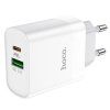 Rychlonabíječka Hoco C80A PD20W/QC3.0 pro iPhone, Samsung a další, White
