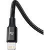 Baseus Rapid Series 3v1 Fast Charging Datový Kabel USB-C - USB-C/Lightning/MicroUSB 20W 1.5m Black