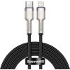 Baseus Cafule Metal Series Datový Kabel USB-C - Lightning 20W 2m Black