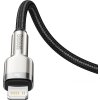 Baseus Cafule Metal Series Datový Kabel USB-C - Lightning 20W 2m Black