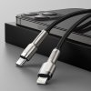 Baseus Cafule Metal Series Datový Kabel USB-C - Lightning 20W 1m Black