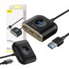 BASEUS SQUARE ADAPTER USB TO USB 4IN1 100CM BLACK