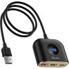 BASEUS SQUARE ADAPTER USB TO USB 4IN1 100CM BLACK