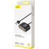 BASEUS SQUARE ADAPTER USB TO USB 4IN1 100CM BLACK