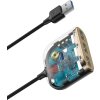 BASEUS SQUARE ADAPTER USB TO USB 4IN1 100CM BLACK