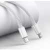 Baseus High Density Braided Series Fast Charging Datový Kabel USB-C - Lightning 20W 2m White