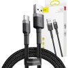 Baseus CATKLF-BG1 Cafule Kabel USB-C 3A 1m Grey/Black