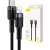Kabel Baseus Cafule Type-C pro iPhone PD 18W 1m šedo-černý