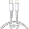 Baseus High Density Braided Series Fast Charging Datový Kabel USB-C - Lightning 20W 1m White