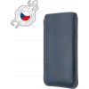 Tenké pouzdro FIXED Slim vyrobené z pravé kůže pro Apple iPhone 12/12 Pro/13/13 Pro, modré