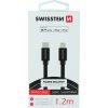 DÁTOVÝ KÁBEL SWISSTEN TEXTILE USB-C / LIGHTNING MFi 1,2 M ČIERNY