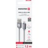DATOVÝ KABEL SWISSTEN TEXTILE USB / MICRO USB 1,2 M ŠEDÝ