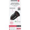 SWISSTEN CL ADAPTÉR POWER DELIVERY USB-C + QUICK CHARGE 3.0 36W METAL ČERNÝ