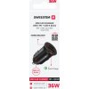 SWISSTEN CL ADAPTÉR POWER DELIVERY USB-C + QUICK CHARGE 3.0 36W METAL ČIERNY