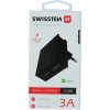 SWISSTEN SÍŤOVÝ ADAPTÉR SMART IC 2x USB 3A POWER ČERNÝ