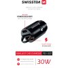 SWISSTEN CL ADAPTÉR POWER DELIVERY USB-C + SUPER CHARGE 3.0 30W NANO ČIERNY