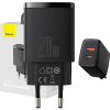 BASEUS CCXJ-B01 2-PORT NETWORK CHARGER PD20W/QC3.0 BLACK
