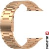 SWISSTEN ŘEMÍNEK PRO APPLE WATCH KOVOVÝ 42 / 44 / 45 / 49 mm RŮŽOVO ZLATÝ