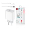 Rychlonabíječka XO L77 PD 20W 1x USB-C + kabel USB-C - Lightning, bílá