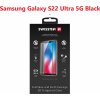 SKLO SWISSTEN ULTRA DURABLE 3D FULL GLUE GLASS SAMSUNG S908 GALAXY S22 ULTRA 5G ČERNÉ