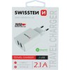 SWISSTEN SIEŤOVÝ ADAPTÉR SMART IC 2x USB 2,1A POWER BIELÝ