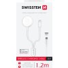SWISSTEN NABÍJACÍ MAGNETICKÝ KÁBEL 2v1 PRE APPLE WATCH A LIGHTNING, USB-C 1.2 M
