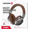 BLUETOOTH STEREO Slúchadlá SWISSTEN JUMBO STRIEBORNÉ/HNEDÁ