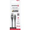 DATOVÝ KABEL SWISSTEN ARAMID REINFORCED USB / USB-C 1,5 M ANTRACIT
