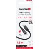 DÁTOVÝ KÁBEL SWISSTEN SOFT SILICONE USB / LIGHTNING 1,5 M 60W ČIERNY