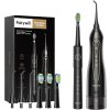 Sonická zubná kefka so sadou koncoviek a nádržkou na vodu FairyWill FW-5020E + FW-E11 (čierna)
