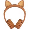 Bezdrátová sluchátka pro děti Buddyphones Play Ears Plus fox (hnědá)
