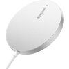 Magnetická bezdrátová nabíječka Baseus Simple Mini3 15W (stříbrná)