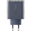 Síťový nabíjecí adaptér Wall charger Acefast A45, 2x USB-C, 1xUSB-A, 65W PD (grey)