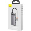 Hub 6v1 Baseus Metal Gleam Series, USB-C na 3x USB 3.0 HDMI USB-C PD Ethernet RJ45