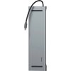 Baseus Enjoyment Series dokovacia stanica HD HUB typu C(PD/HD4K*2/VGA/RJ45/SD/TF/USB*3/Audio*1/Stand)Tmavo šedý