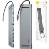 Baseus Enjoyment Series dokovacia stanica HD HUB typu C(PD/HD4K*2/VGA/RJ45/SD/TF/USB*3/Audio*1/Stand)Tmavo šedý