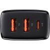 Nabíječka Baseus Compact Quick Charger, 2xUSB, USB-C, PD, 3A, 30W (czarna)