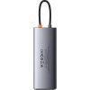 Dokovacia stanica 9v1 Baseus Metal Gleam Series, USB-C na 2x USB 3.0 + 2x HDMI + USB 2.0 + USB-C PD + Ethernet RJ45 + microSD/SD