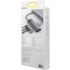 Dokovacia stanica 9v1 Baseus Metal Gleam Series, USB-C na 2x USB 3.0 + 2x HDMI + USB 2.0 + USB-C PD + Ethernet RJ45 + microSD/SD