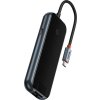 Dokovacia stanica 5v1 Baseus radu AcmeJoy USB-C na 2xUSB 3.0 + USB 2.0 + USB-C PD + RJ45 (tmavo šedý)