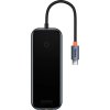 Dokovacia stanica 5v1 Baseus radu AcmeJoy USB-C na 2xUSB 3.0 + USB 2.0 + USB-C PD + RJ45 (tmavo šedý)