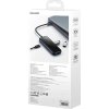 Dokovacia stanica 5v1 Baseus radu AcmeJoy USB-C na 2xUSB 3.0 + USB 2.0 + USB-C PD + RJ45 (tmavo šedý)