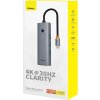 6v1 Hub Baseus UltraJoy USB-C do HDMI4K@30Hz1+3xUSB 3.0+PD+RJ45 (vesmírne šedá)