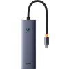 6v1 Hub Baseus UltraJoy USB-C do HDMI4K@30Hz1+3xUSB 3.0+PD+RJ45 (vesmírne šedá)